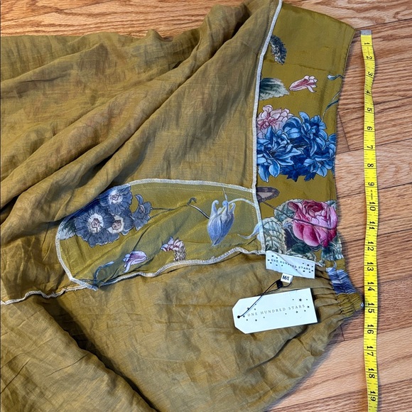 Anthropologie A-Line Skirt with Bold Floral Design - Picture 5 of 6